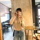 Crewneck Plain Long-sleeve T-shirt