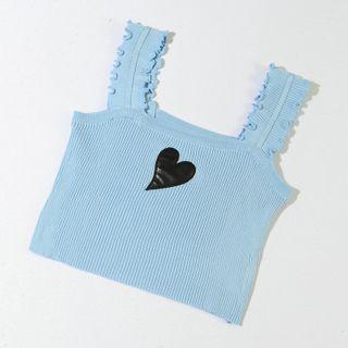 Heart Applique Sweater Vest