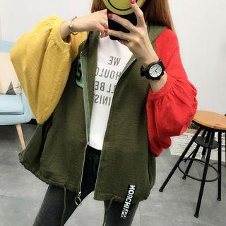 Raglan Hooded Knit Jacket