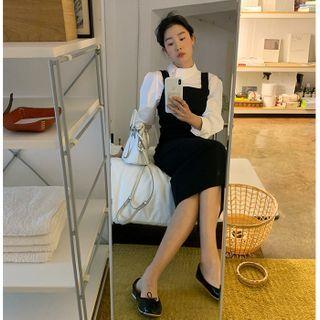 Pastel Long Pinafore Dress