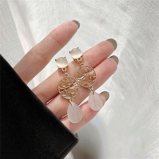 Branches Alloy Gemstone Dangle Earring