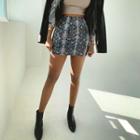 Pattern Pencil Skirt Black - One Size
