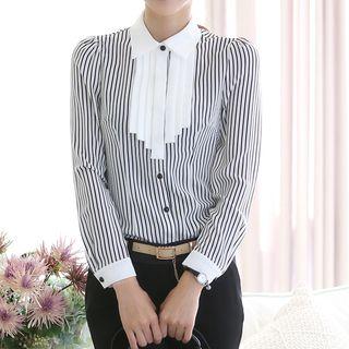 Short-sleeve Flower Print Shirt