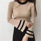 Flare Sleeve Knit Top