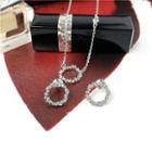 Rhinestone Hoop Necklace / Earring
