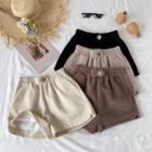 Plain Wool Shorts