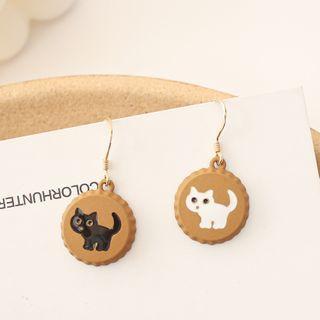 Cat Asymmetrical Dangle Earring