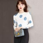 Dotted Sweater Blue Dots - White - One Size