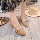 Low Heel Pointed Flats