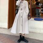 Belted Single-breasted Oversize Trench Coat