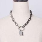 Padlock Two-tone Chain Necklace