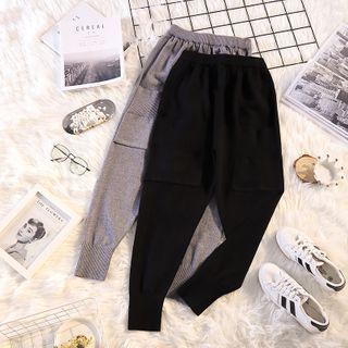 Plain Knit Sweatpants