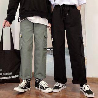 Couple Matching Straight Leg Cargo Pants