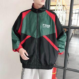 Color-block Long-sleeve Jacket