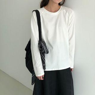 Plain Crew-neck Pullover
