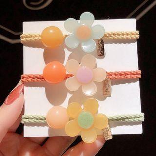 Acrylic Floral Hair Tie
