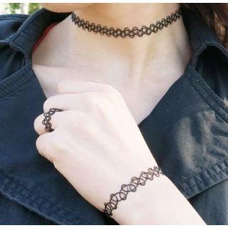 Lace Choker / Bracelet / Ring