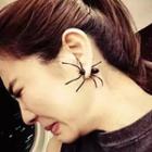 Alloy Spider Through & Through Earring 1 Pair - As Shown In Figure - One Size