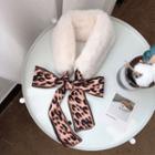 Print Panel Fluffy Scarf