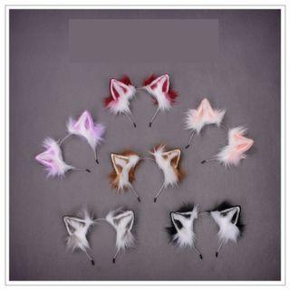 Cosplay Cat Ear Chenille Headband