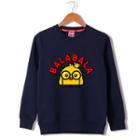 Couple Matching Fleece-lined Printed Pullover
