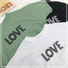 Love Printed Cotton T-shirt