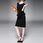 Belted Peplum Dress