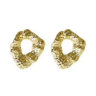 Foil Statement Earrings (gold) One Size