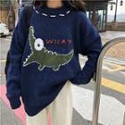 Crocodile Jacquard Sweater