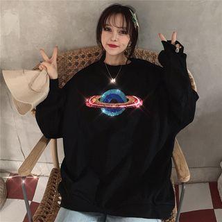 Planet Sequined Pullover
