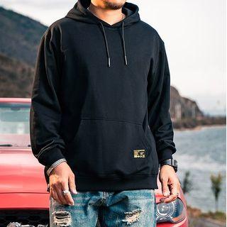 Long-sleeve Slit Hoodie
