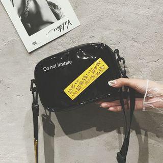 Adhesive Strap Applique Crossbody Bag