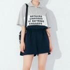 Lettering Short-sleeve Playsuit
