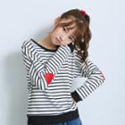 Long-sleeve Embroidered Striped Top