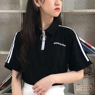 Half-zip Short-sleeve Polo Shirt