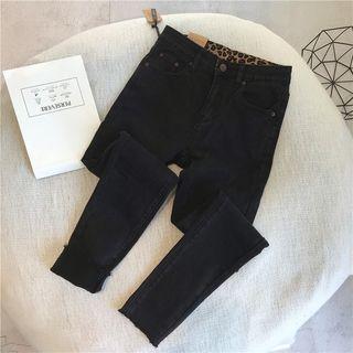 Leopard Print Skinny Jeans