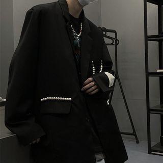 Beaded Plain Blazer