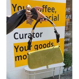 Flap Suedette Shoulder Bag