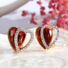 Rhinestone Crystal Heart Earring