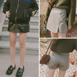 Slit A-line Skort