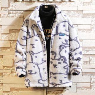 Long-sleeve Printed Fleece Jacket
