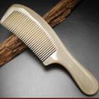Horn Hair Comb Beige - One Size