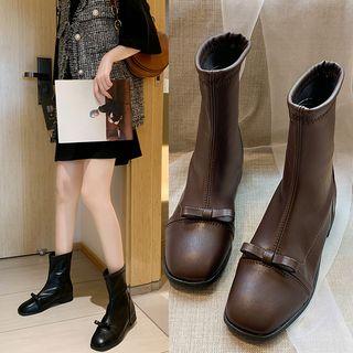 Ribbon Short Boots