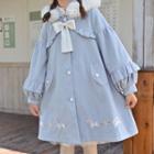 Fluffy Collar Ruffled Jacket