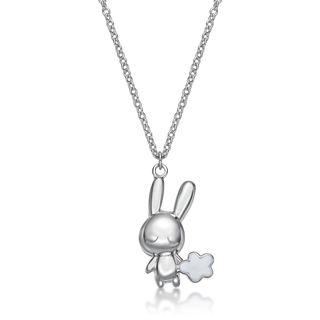 925 Silver Rabbit C Cloud Pendant With Necklace Silver - One Size