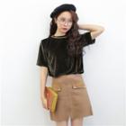 Velvet Short-sleeve T-shirt