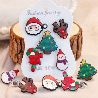 Christmas Cartoon Brooch Pin (various Designs)