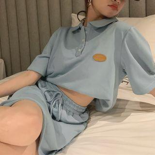 Elbow-sleeve Polo Shirt / Skort