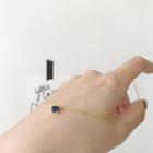 Gemstone Necklace L122 - Gold - One Size
