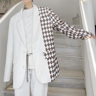 Pattern Panel Blazer